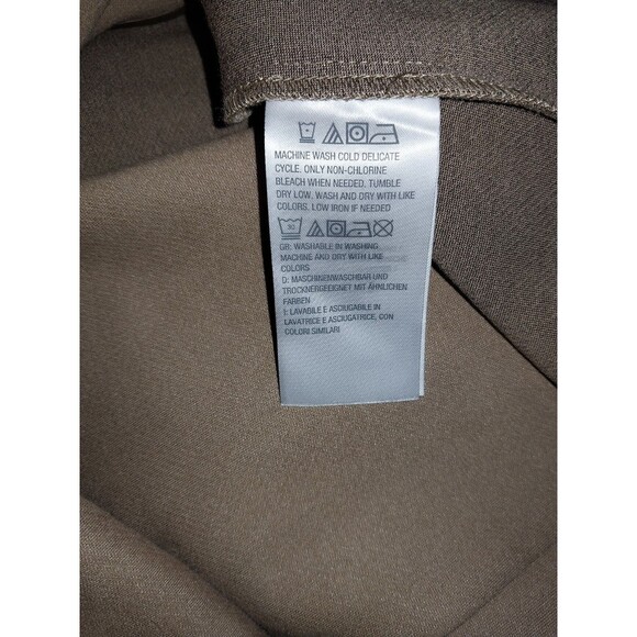Lisa Rinna Collection Women's Two Button Pea Coat Solid Camel XL Size - Picture 6 of 8